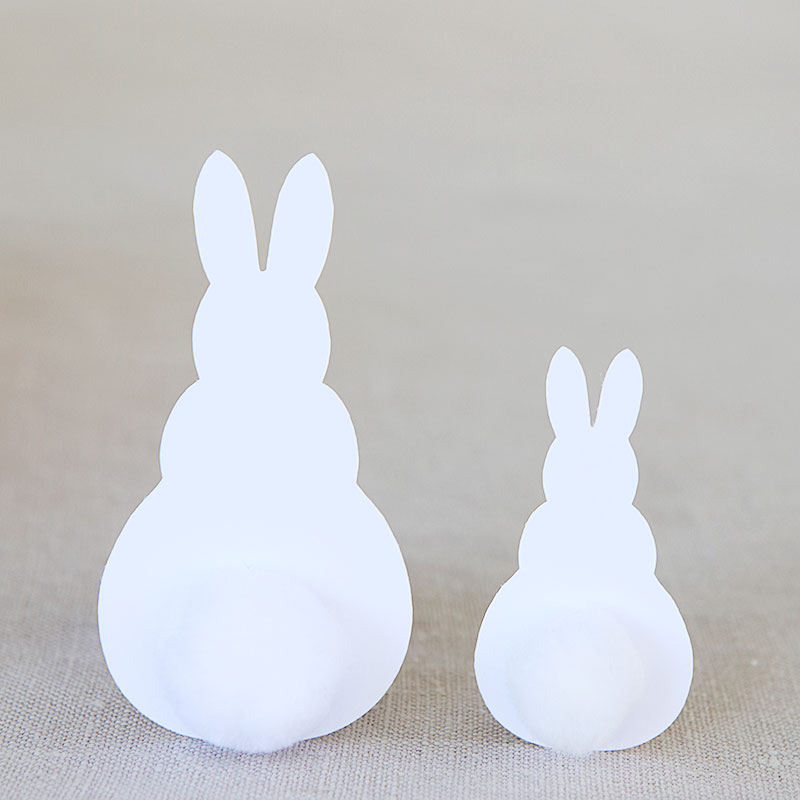 Easter bunny napkin ring glass clip