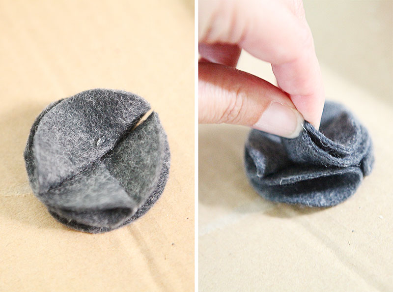 felt flower napkin ring