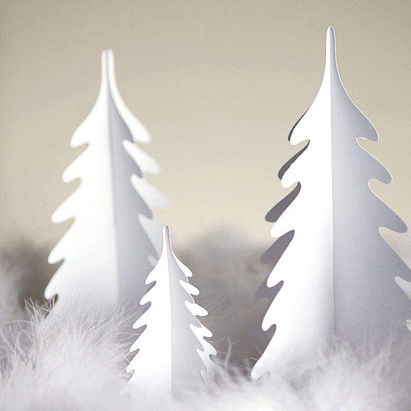 Silhouette Christmas trees for cricut