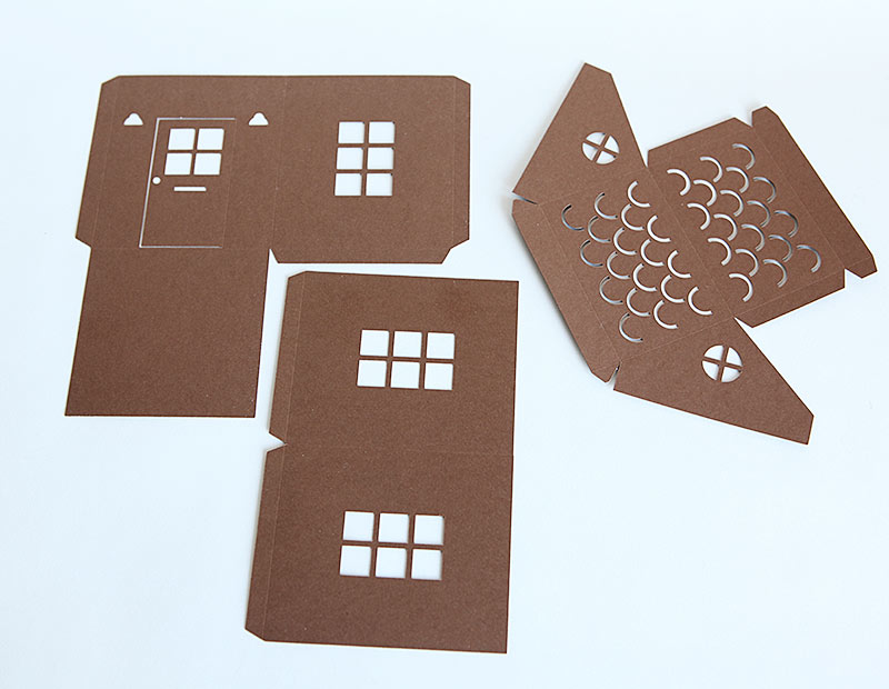 Gingerbread house accessory pack with free download pdf and svg