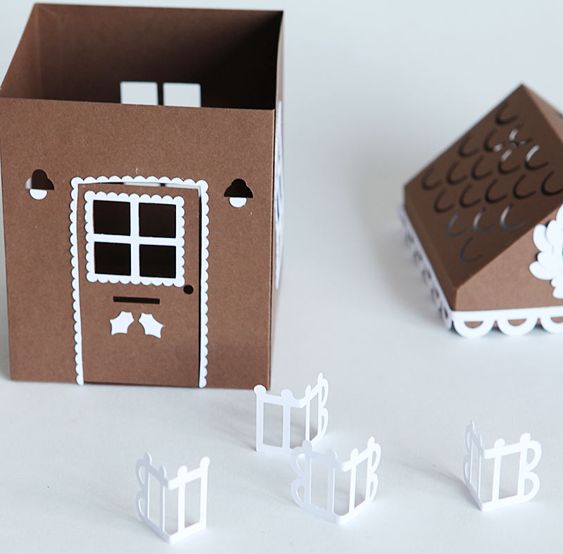 Gingerbread house accessory pack with free download pdf and svg
