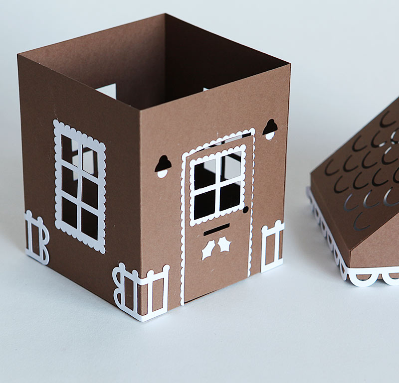 Gingerbread house accessory pack with free download pdf and svg
