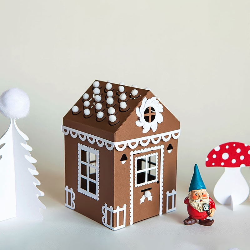 Gingerbread house accessory pack with free download pdf and svg