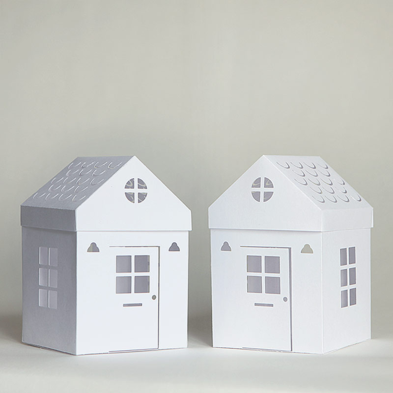 Tea Light Paper Houses With Free Templates And Cut Files