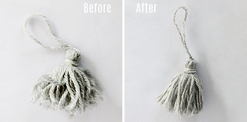 DIY Wooden tassel maker and make a tassel without visible knot