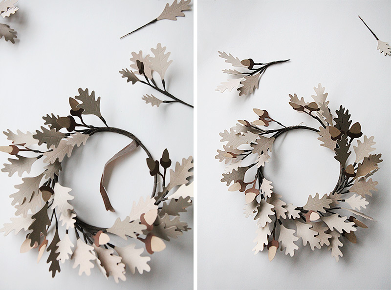 Acorn wreath