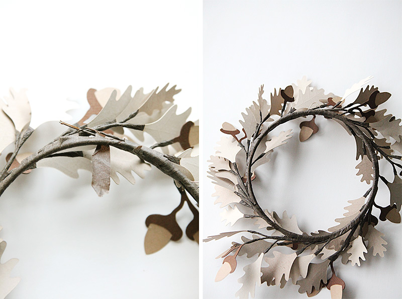 Acorn wreath