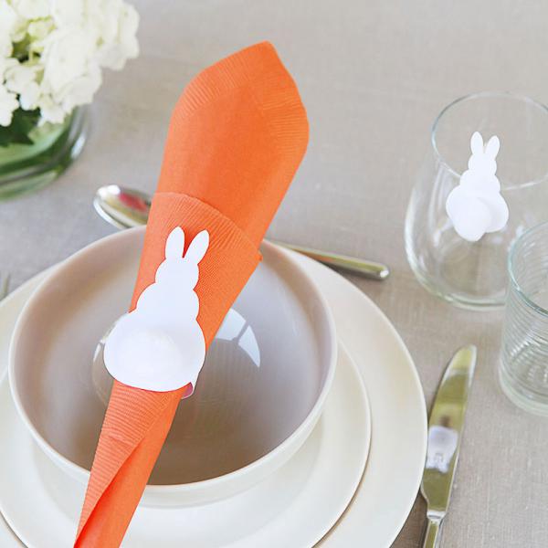 Easter bunny napkin ring and glass clip - with free download