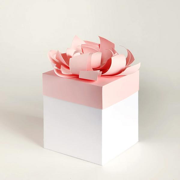 Gift card gift box with bow