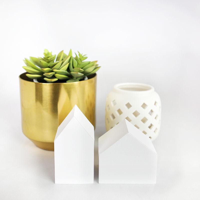 Minimalist paper houses - room decor